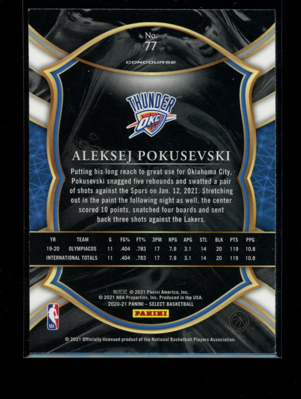 Aleksej Pokusevski 2020-21 Panini Select Concourse RC