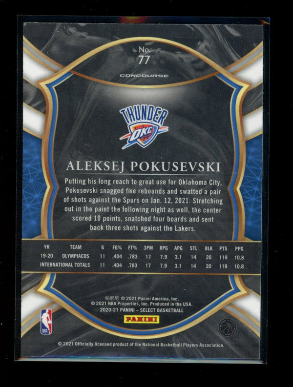 Aleksej Pokusevski 2020-21 Panini Select Concourse RC