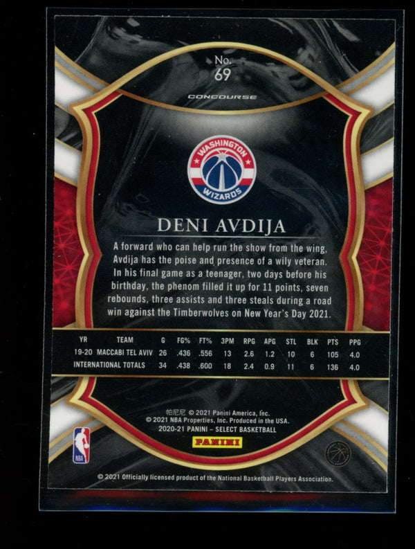 Deni Avdija 2020-21 Panini Select Concourse RC