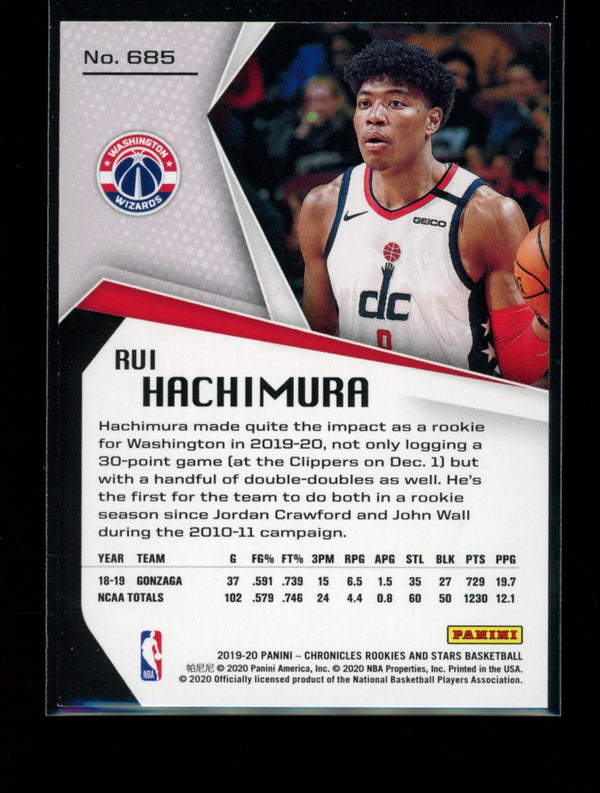 Rui Hachimura 2019-20 Panini Chronicles Rookies And Stars RC