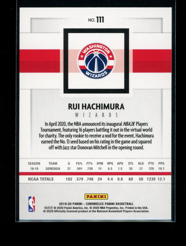 Rui Hachimura 2019-20 Panini Chronicles Pink RC