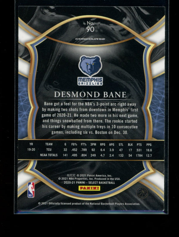 Desmond Bane 2020-21 Panini Select Concourse RC