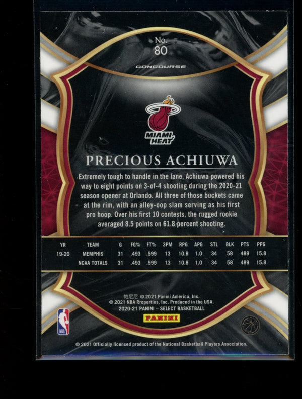 Precious Achiuwa 2020-21 Panini Select Concourse RC