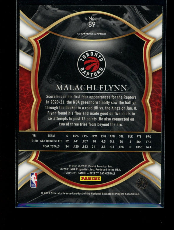 Malachi Flynn 2020-21 Panini Select Concourse RC