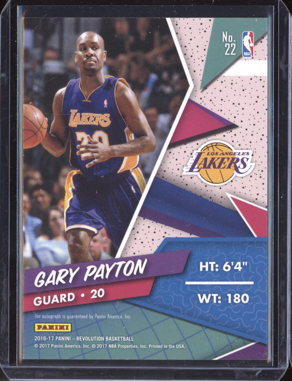 Gary Payton 2016-17 Panini Revolution Autograph