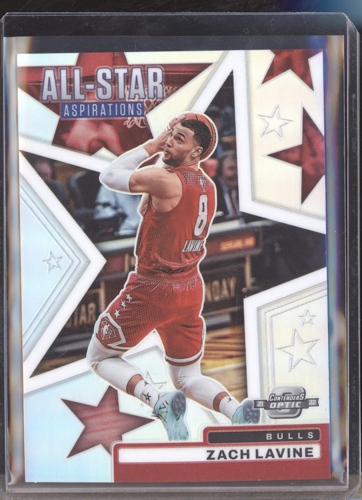 Zach Lavine 2021-22 Panini Contenders Optic 14 All-Star Aspirations