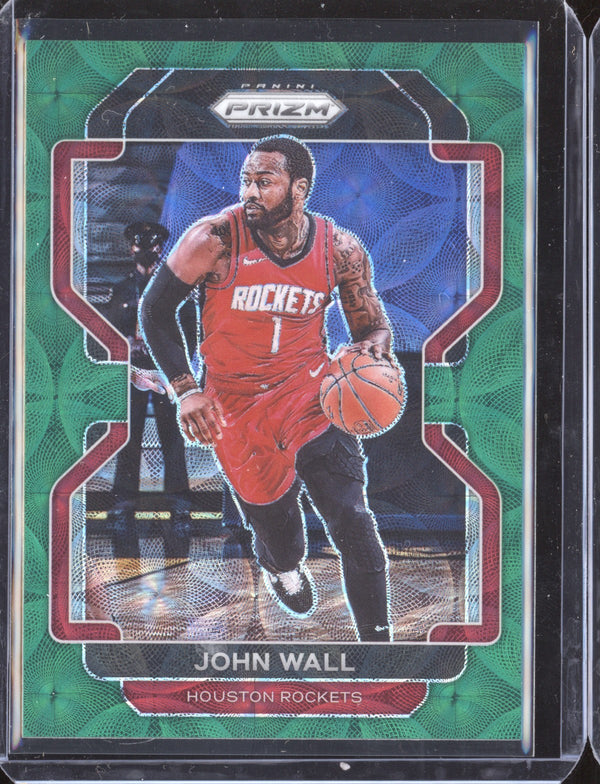 John Wall 2021-22 Panini Prizm 68 Choice Green 6/8