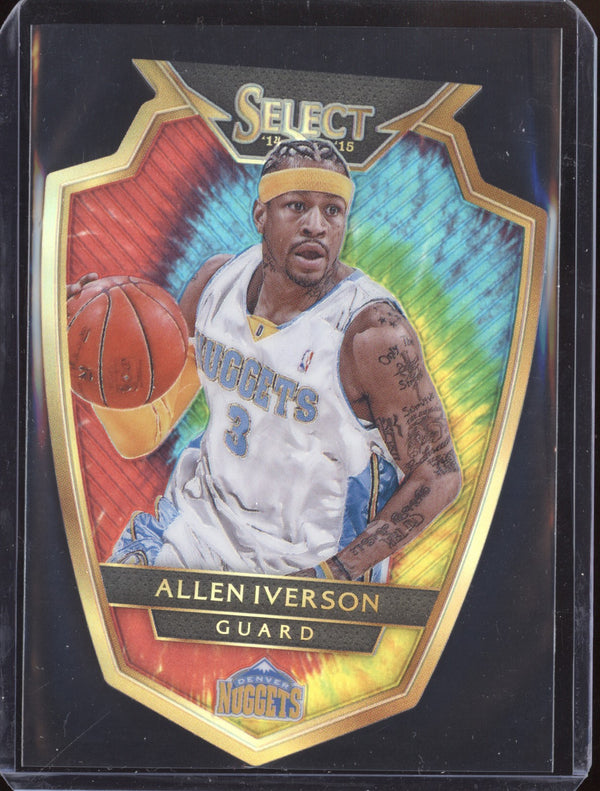 Allen Iverson 2014-15 Panini Select 165 Tie-Dye Die Cut 03/25