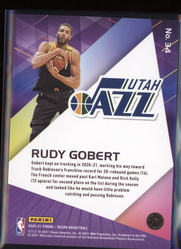 Rudy Gobert 2020-21 Panini Recon Purple 30/49