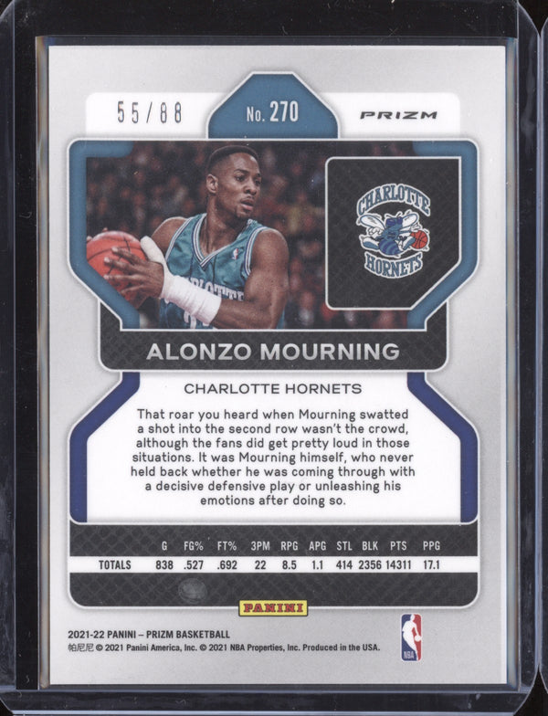 Alonzo Mourning 2021-22 Panini Prizm 270 Choice Red 55/88