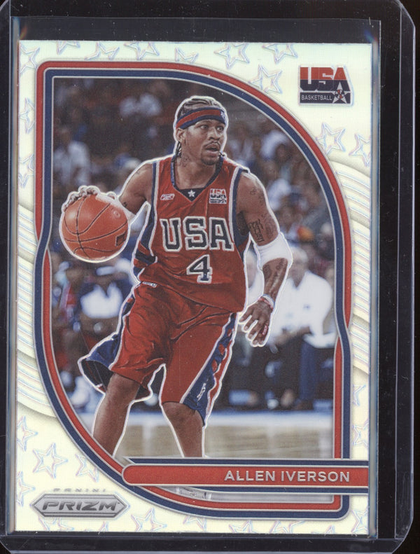 Allen Iverson 2020-21 Panini  Prizm USA Basketball Silver