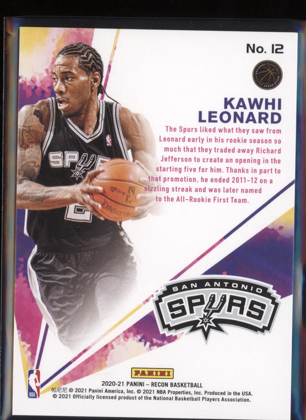 Kawhi Leonard 2020-21 Panini Recon Rookie Review