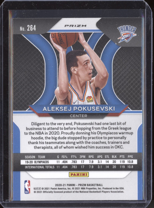 Aleksej Pokusevski 2020-21 Panini Prizm Ruby Wave RC