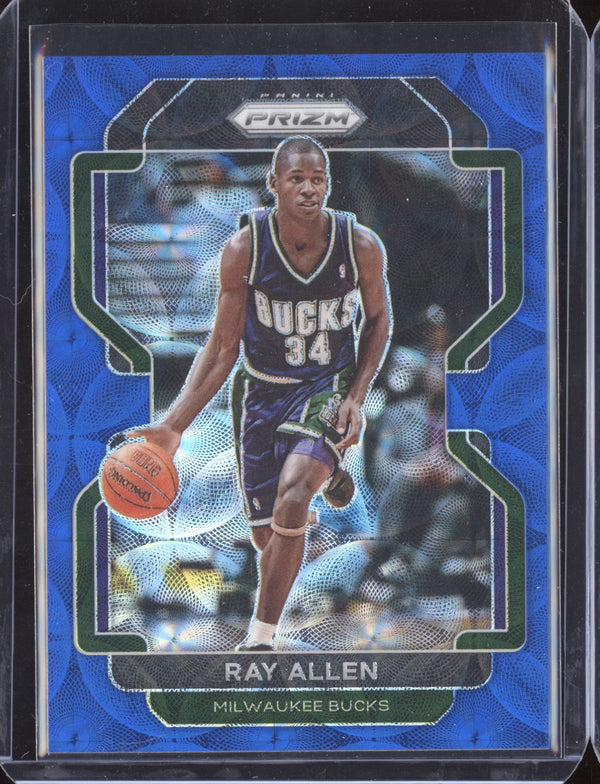 Ray Allen 2021-22 Panini Prizm 251 Blue Choice 24/39