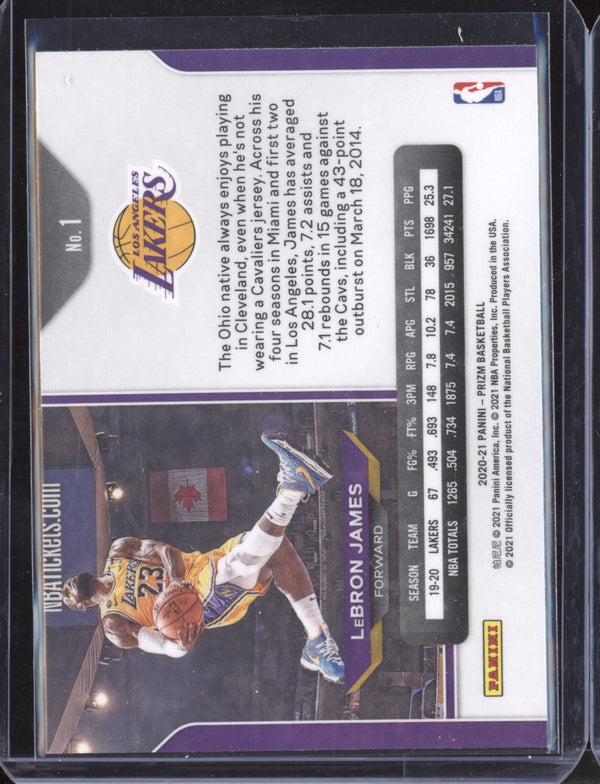 LeBron James 2020-21 Panini Prizm 1