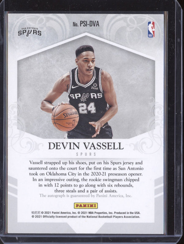 Devin Vassell 2020-21 Panini  PSI-DVA Private Signings RC