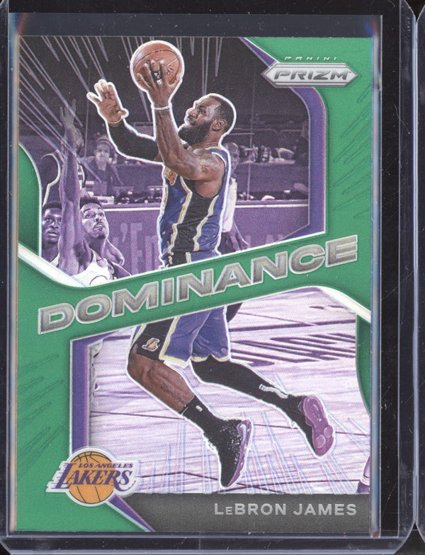 LeBron James 2020-21 Panini Prizm Dominance Green