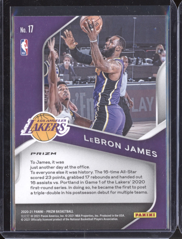 LeBron James 2020-21 Panini Prizm Dominance Green