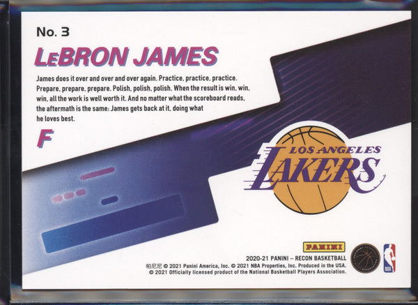 Lebron James 2020-21 Panini Recon Maneuvers