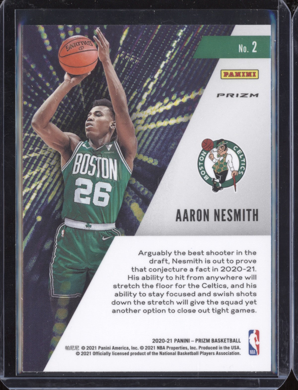 Aaron Nesmith 2020-21 Panini Prizm Instant Impact Silver RC