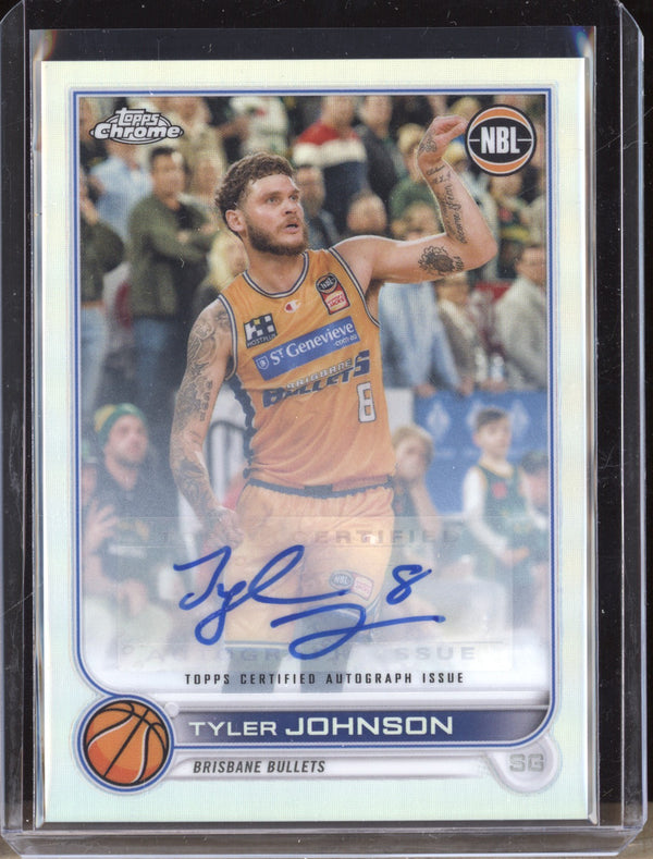 Tyler Johnson 2022-23 Topps Chrome NBL 16 Auto