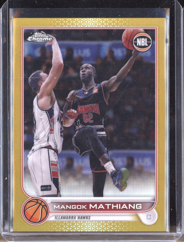 Mangok Mathiang 2022-23 Topps Chrome NBL 37 Gold Refractor 47/50