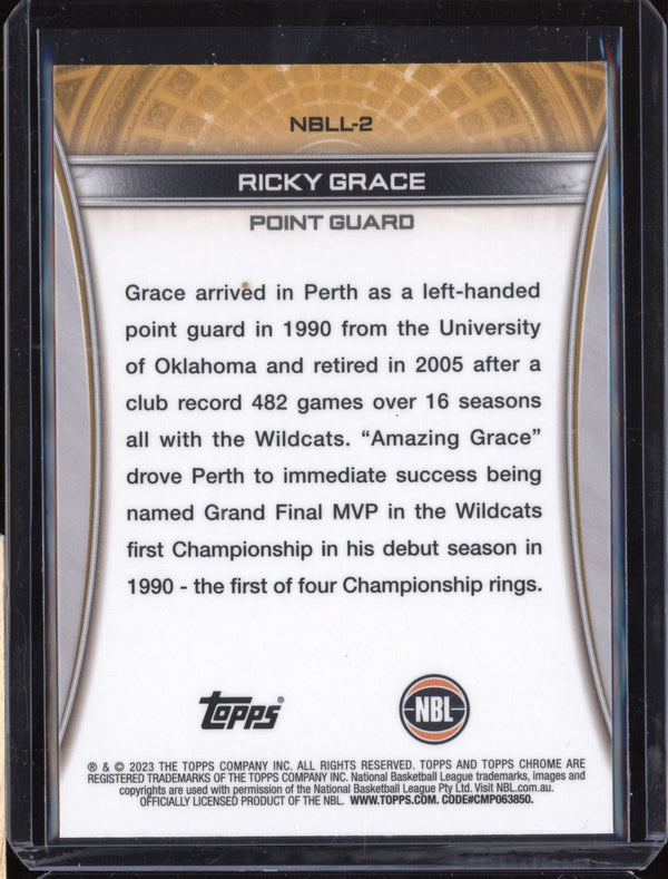 Ricky Grace 2022-23 Topps Chrome NBL NBLL-2 NBL Legends