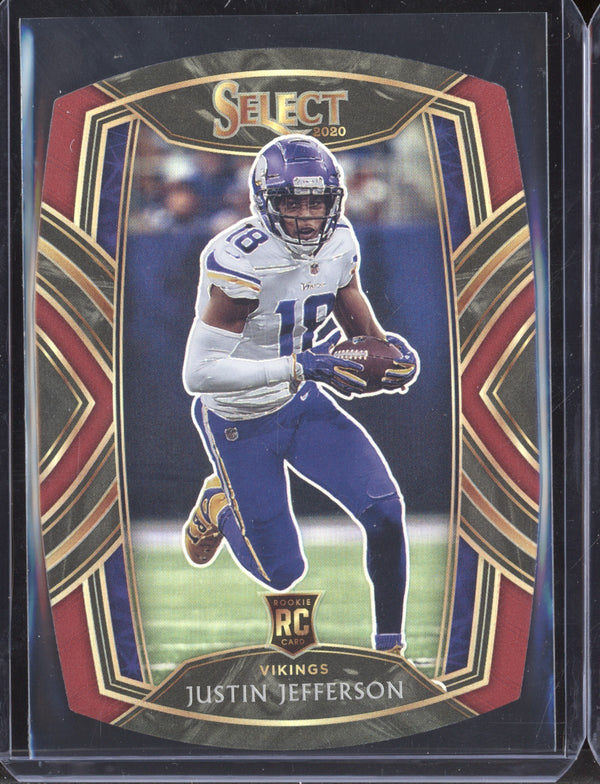 Justin Jefferson 2020 Panini Select Club Level Red  RC