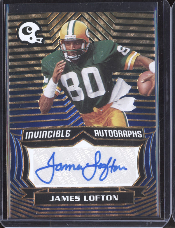 James Lofton 2021 Panini Chronicles INV-JLO Invincible Autographs 35/50