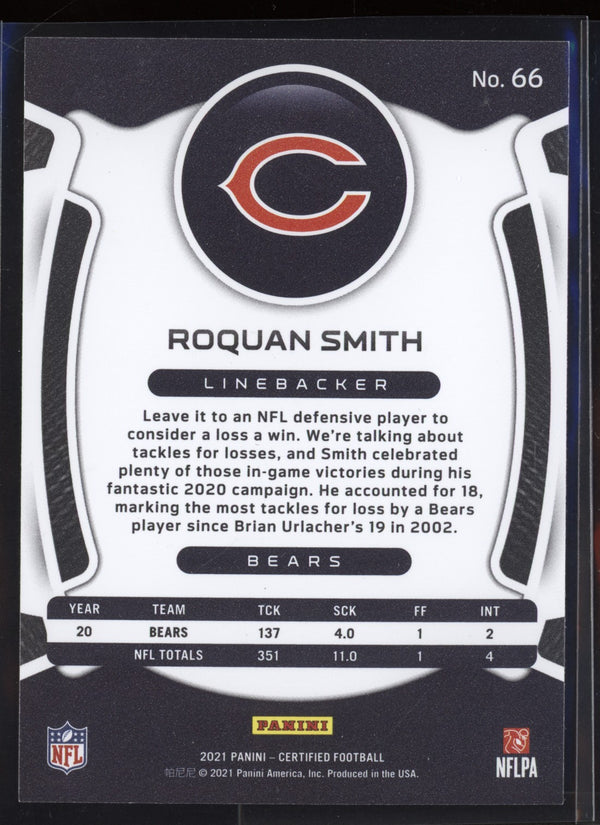 Roquan Smith 2021 Panini Certified Bronze  158/249