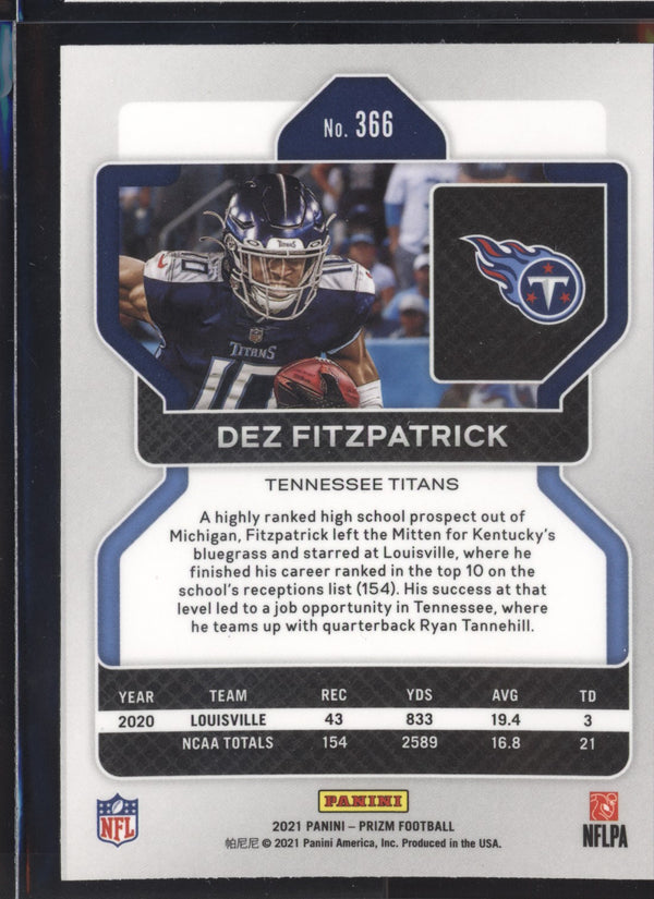 Dez Fitzpatrick 2021 Panini Prizm RC