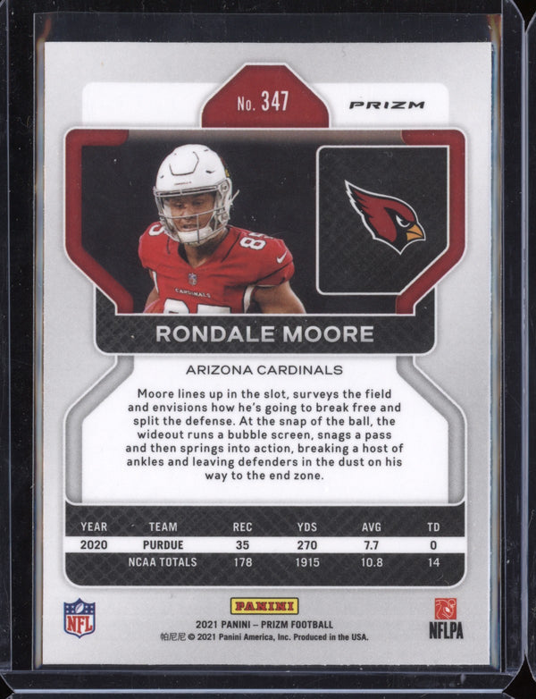 Rondale Moore 2021 Panini Prizm Green RC