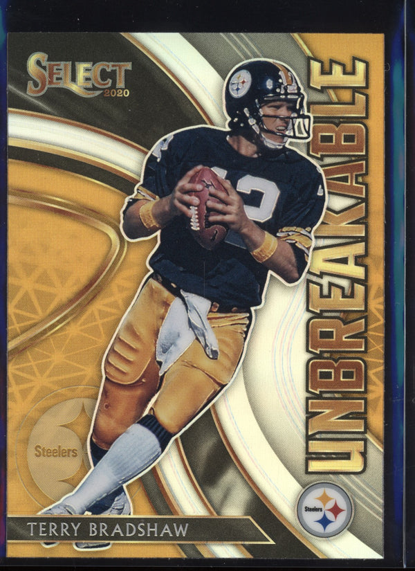 Terry Bradshaw 2020 Panini Select Unbreakable Silver