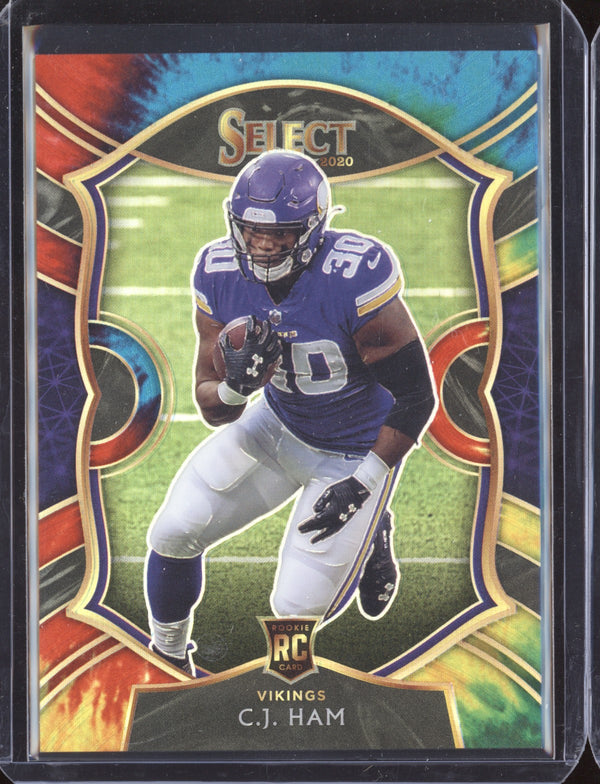 C.J Ham 2020 Panini Select 37 Tie Dye RC 05/25