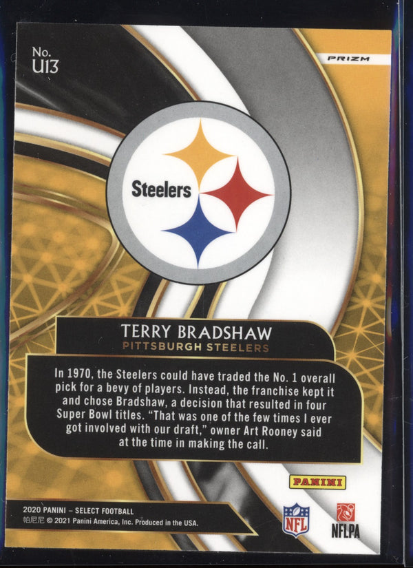 Terry Bradshaw 2020 Panini Select Unbreakable Silver