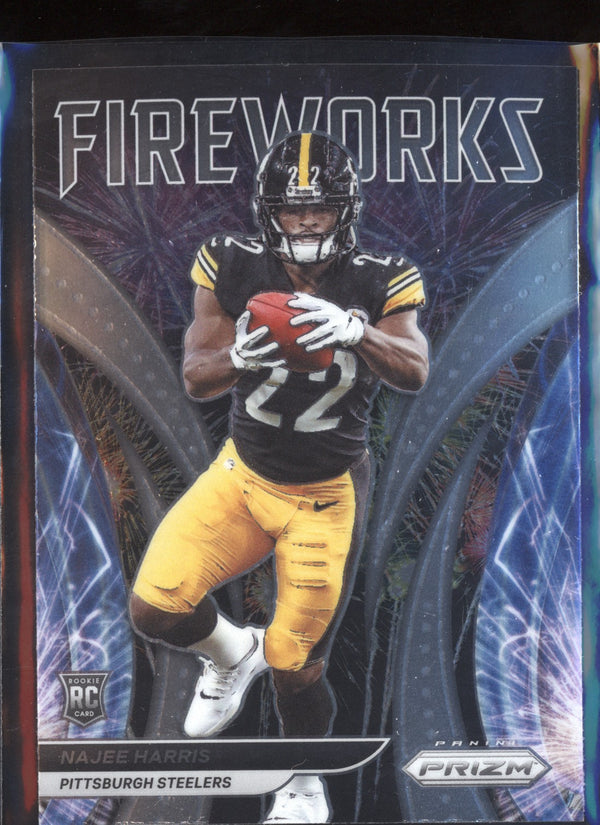 Najee Harris 2021 Panini Prizm Fireworks RC