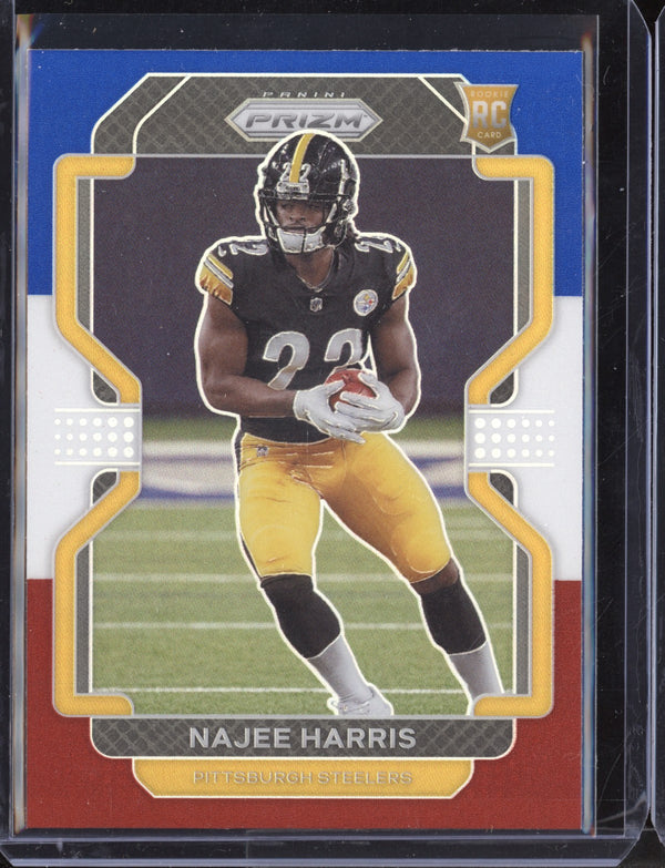 Najee Harris 2021 Panini Prizm Red/White/Blue RC