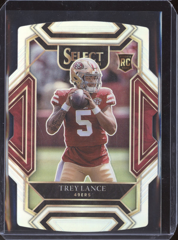 Trey Lance 2021 Panini Select 245 Silver Die Cut RC