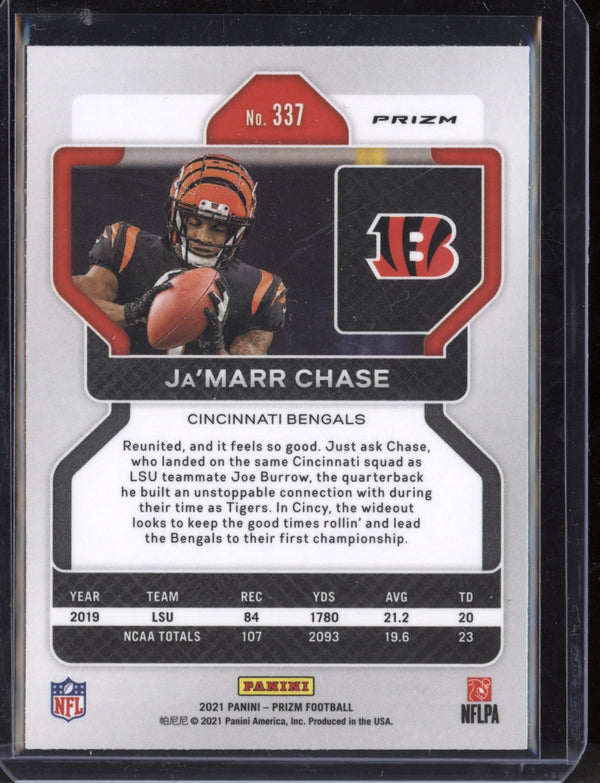 Ja'Marr Chase 2021 Panini Prizm Red/White/Blue RC