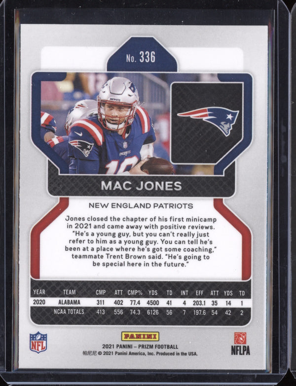 Mac Jones 2021 Panini Prizm RC