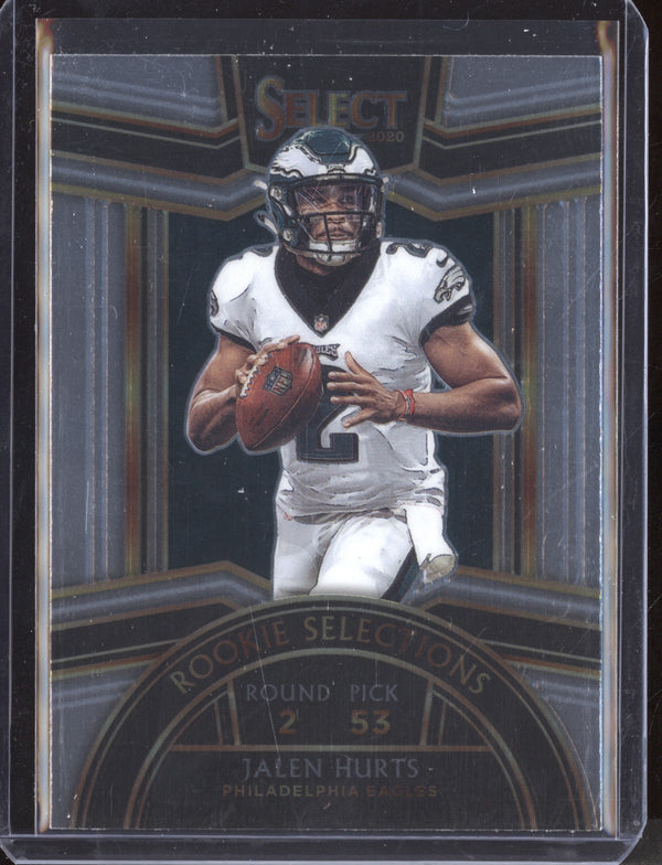 Jalen Hurts 2020 Panini Select RS-19 Rookie Selections RC