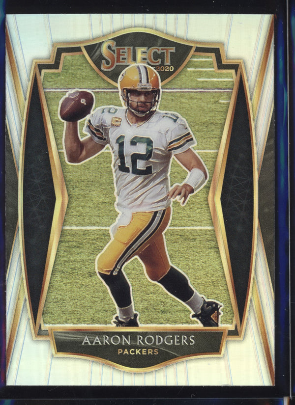 Aaron Rodgers 2020 Panini Select Premier Level Silver