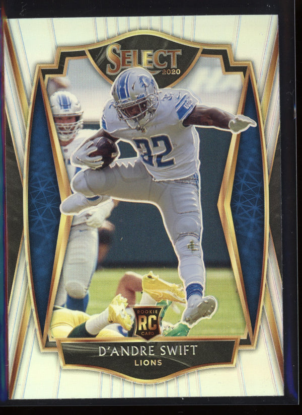 D'Andre Swift 2020 Panini Select Premier Level Silver RC