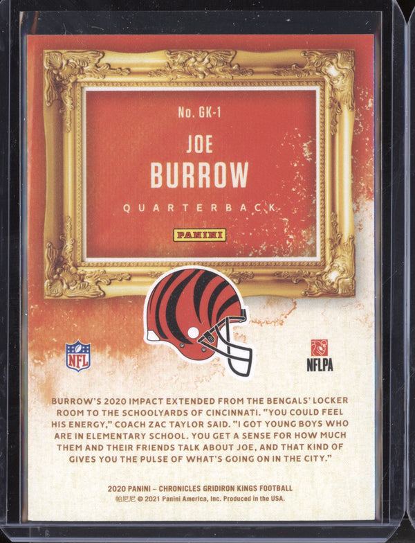 Joe Burrow 2020 Panini Chronicles Gridiron Kings RC