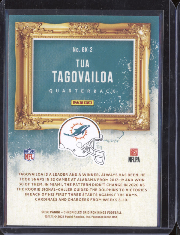 Tua Tagovailoa 2020 Panini Chronicles GK-2 Gridiron Kings RC