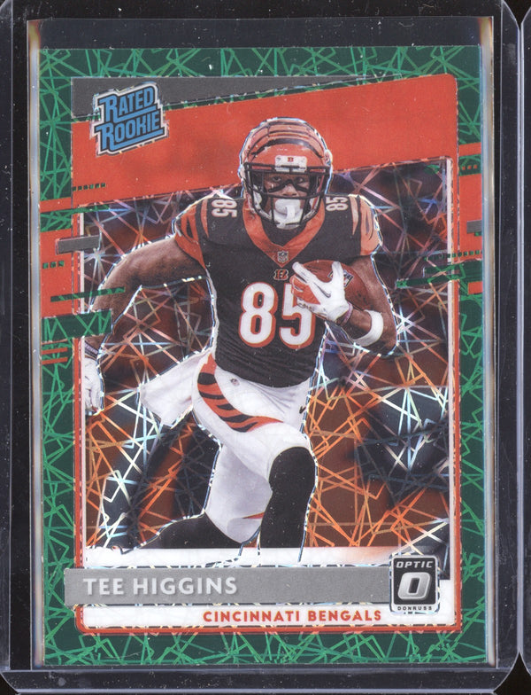 Tee Higgins 2020 Panini Optic Green Laser RC