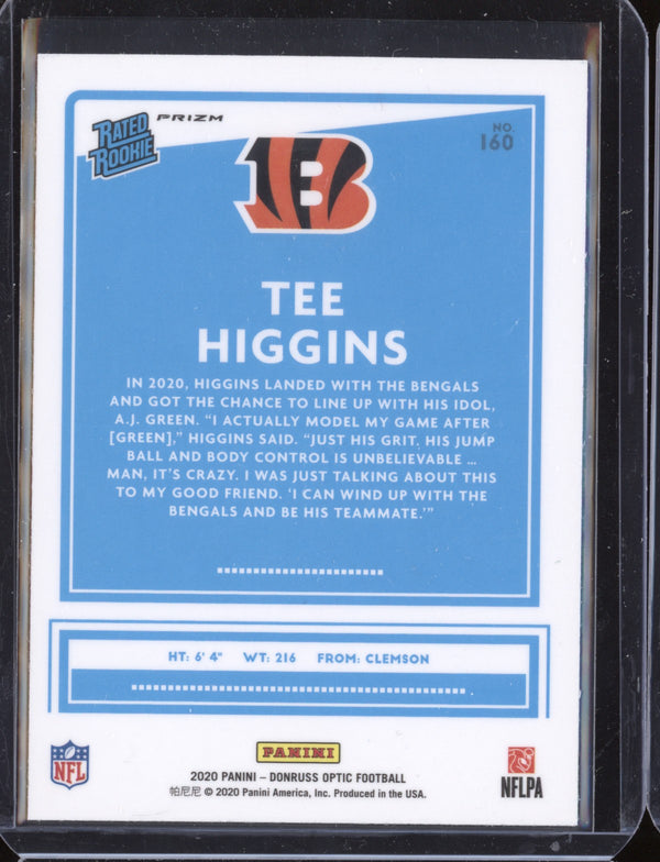 Tee Higgins 2020 Panini Optic Green Laser RC