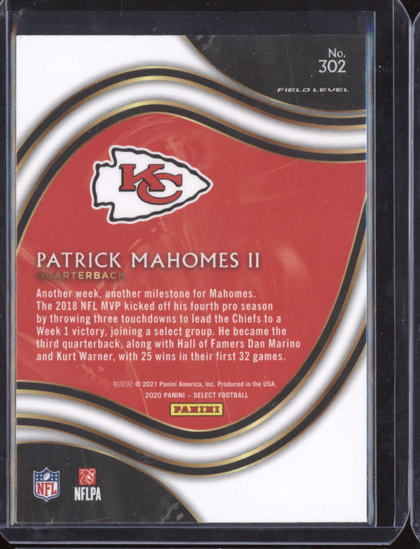 Patrick Mahomes 2020 Panini Select 302