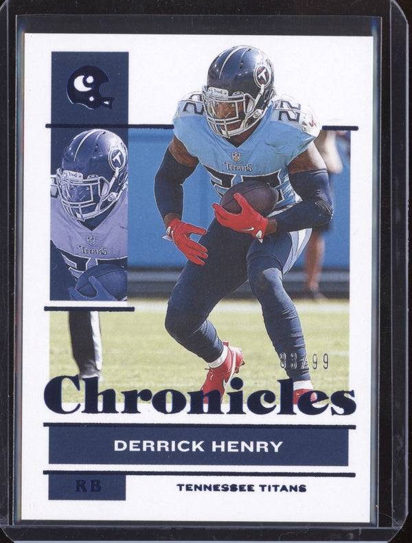 Derrick Henry 2021 Panini Chronicles 99 Blue 83/99