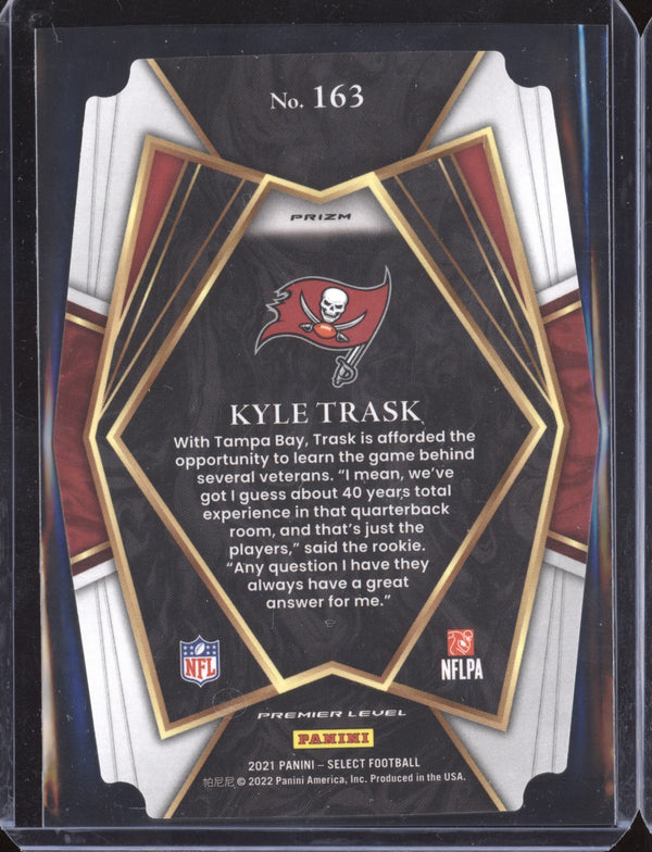 Kyle Trask 2021 Panini Select 163 Black Gold Die Cut RC